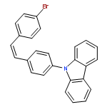 9H-Carbazole, 9-[4-[(1Z)-2-(4-bromophenyl)ethenyl]phenyl]-