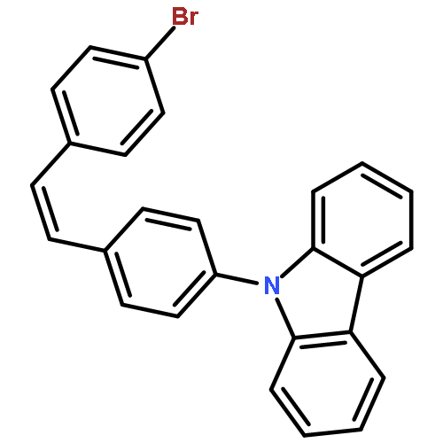 9H-Carbazole, 9-[4-[(1Z)-2-(4-bromophenyl)ethenyl]phenyl]-