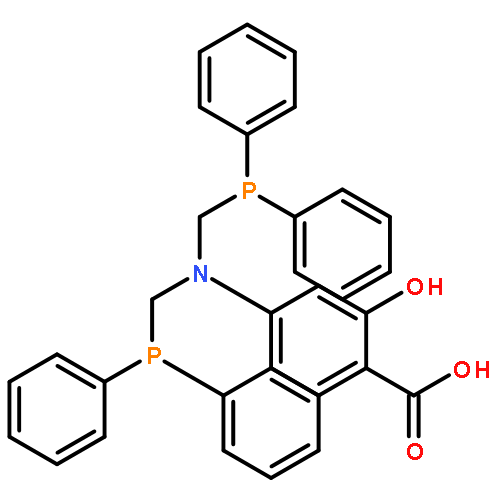 Benzoic acid, 4-[bis[(diphenylphosphino)methyl]amino]-2-hydroxy-