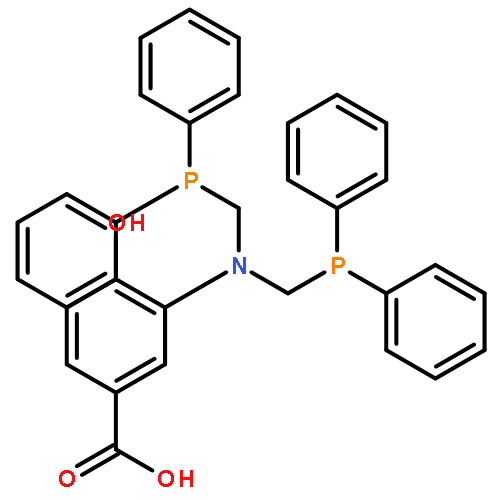 Benzoic acid, 3-[bis[(diphenylphosphino)methyl]amino]-4-hydroxy-