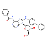 Adenosine, N-benzoyl-8-([1,1'-biphenyl]-4-ylamino)-2'-deoxy-