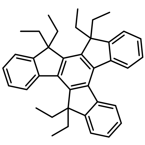 9H-TRIBENZO[A,F,L]TRINDENE, 9,9,14,14,15,15-HEXAETHYL-14,15-DIHYDRO-