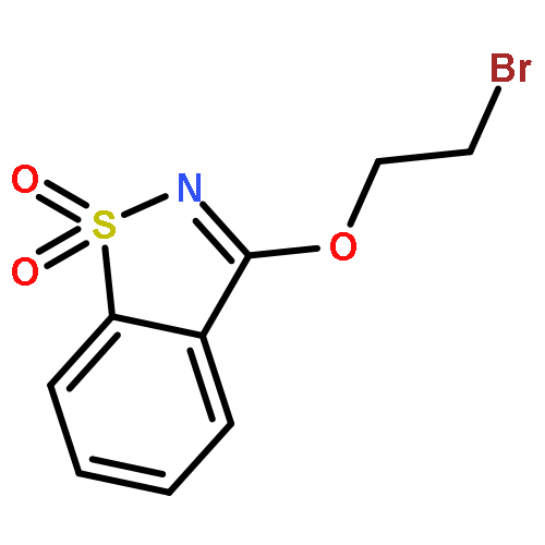 1,2-BENZISOTHIAZOLE, 3-(2-BROMOETHOXY)-, 1,1-DIOXIDE