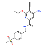 2-Pyridinecarboxamide,4-amino-6-ethoxy-5-ethynyl-N-[[4-(methylsulfonyl)phenyl]methyl]-