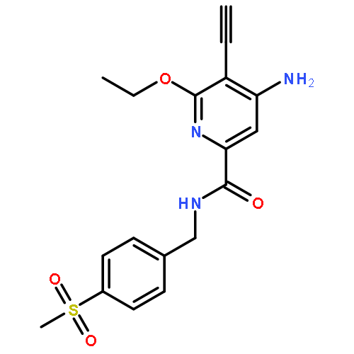 2-Pyridinecarboxamide,4-amino-6-ethoxy-5-ethynyl-N-[[4-(methylsulfonyl)phenyl]methyl]-