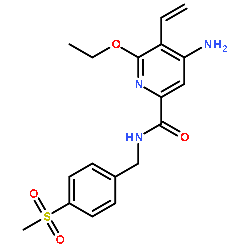 2-Pyridinecarboxamide,4-amino-5-ethenyl-6-ethoxy-N-[[4-(methylsulfonyl)phenyl]methyl]-