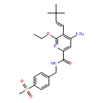 2-Pyridinecarboxamide,4-amino-5-[(1E)-3,3-dimethyl-1-buten-1-yl]-6-ethoxy-N-[[4-(methylsulfonyl)phenyl]methyl]-