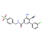 2-Pyridinecarboxamide,4-amino-6-(3-chlorophenyl)-5-cyano-N-[[4-(methylsulfonyl)phenyl]methyl]-