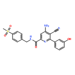 2-Pyridinecarboxamide,4-amino-5-cyano-6-(3-hydroxyphenyl)-N-[[4-(methylsulfonyl)phenyl]methyl]-