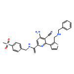 2-Pyridinecarboxamide,4-amino-5-cyano-N-[[4-(methylsulfonyl)phenyl]methyl]-6-[2-[[(phenylmethyl)amino]methyl]-3-thienyl]-