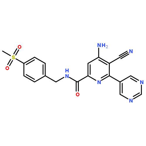 2-Pyridinecarboxamide,4-amino-5-cyano-N-[[4-(methylsulfonyl)phenyl]methyl]-6-(5-pyrimidinyl)-