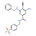 2-Pyridinecarboxamide,4-amino-5-cyano-N-[[4-(methylsulfonyl)phenyl]methyl]-6-[(phenylmethyl)amino]-