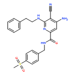 2-Pyridinecarboxamide,4-amino-5-cyano-N-[[4-(methylsulfonyl)phenyl]methyl]-6-[(2-phenylethyl)amino]-