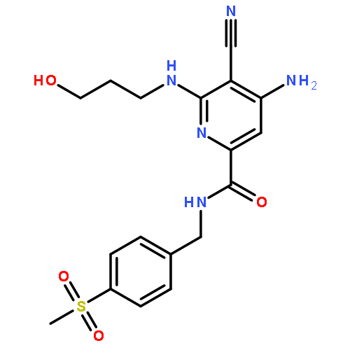 2-Pyridinecarboxamide,4-amino-5-cyano-6-[(3-hydroxypropyl)amino]-N-[[4-(methylsulfonyl)phenyl]methyl]-