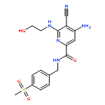 2-Pyridinecarboxamide,4-amino-5-cyano-6-[(2-hydroxyethyl)amino]-N-[[4-(methylsulfonyl)phenyl]methyl]-