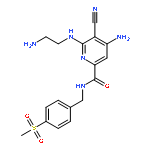 2-Pyridinecarboxamide,4-amino-6-[(2-aminoethyl)amino]-5-cyano-N-[[4-(methylsulfonyl)phenyl]methyl]-