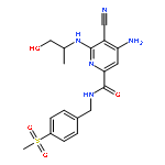 2-Pyridinecarboxamide,4-amino-5-cyano-6-[[(1S)-2-hydroxy-1-methylethyl]amino]-N-[[4-(methylsulfonyl)phenyl]methyl]-