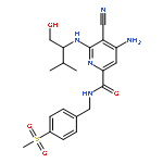 2-Pyridinecarboxamide,4-amino-5-cyano-6-[[(1R)-1-(hydroxymethyl)-2-methylpropyl]amino]-N-[[4-(methylsulfonyl)phenyl]methyl]-