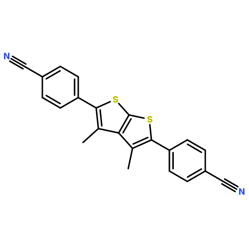 BENZONITRILE, 4,4'-(3,4-DIMETHYLTHIENO[2,3-B]THIOPHENE-2,5-DIYL)BIS-