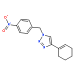 1H-1,2,3-Triazole, 4-(1-cyclohexen-1-yl)-1-[(4-nitrophenyl)methyl]-