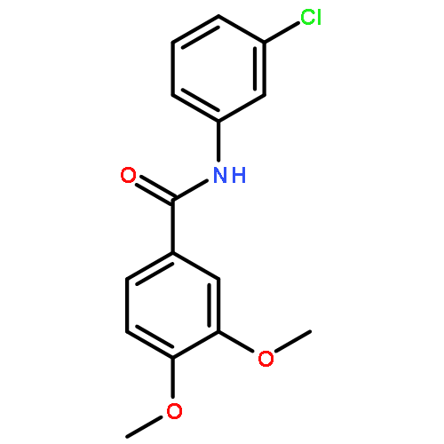 BENZAMIDE, N-(3-CHLOROPHENYL)-3,4-DIMETHOXY-