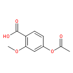 Benzoic acid, 4-(acetyloxy)-2-methoxy-