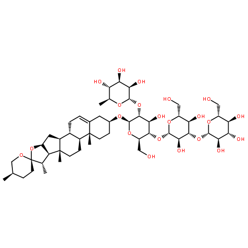 β-D-Glucopyranoside, (3β,25R)-spirost-5-en-3-yl O-β-D-glucopyranosyl-(1→3)-O-β-D-glucopyranosyl-(1→4)-O-[6-deoxy-α-L-mannopyranosyl-(1→2)]-