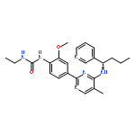 N-乙基-N'-[2-甲氧基-4-[5-甲基-4-[[(1S)-1-(3-吡啶基)丁基]氨基]-2-嘧啶基]苯基]脲