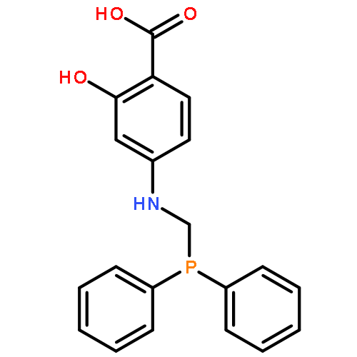 BENZOIC ACID, 4-[[(DIPHENYLPHOSPHINO)METHYL]AMINO]-2-HYDROXY-