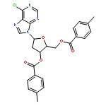 9H-Purine,6-chloro-9-[2-deoxy-3,5-bis-O-(4-methylbenzoyl)-b-D-erythro-pentofuranosyl]-