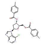 6-chloro-7-<2-deoxy-3,5-di-O-(4-toluoyl)-β-D-erythro-pentofuranosyl>-7H-purine