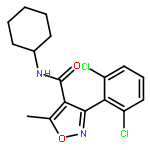 4-ISOXAZOLECARBOXAMIDE, N-CYCLOHEXYL-3-(2,6-DICHLOROPHENYL)-5-METHYL-