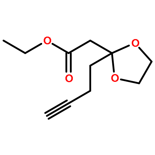 1,3-Dioxolane-2-acetic acid, 2-(3-butynyl)-, ethyl ester