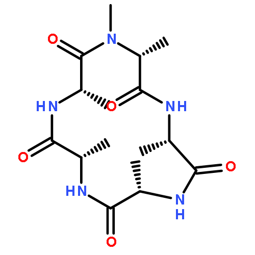 Cyclo(N-methyl-D-alanyl-L-alanyl-L-alanyl-L-alanyl-L-alanyl)