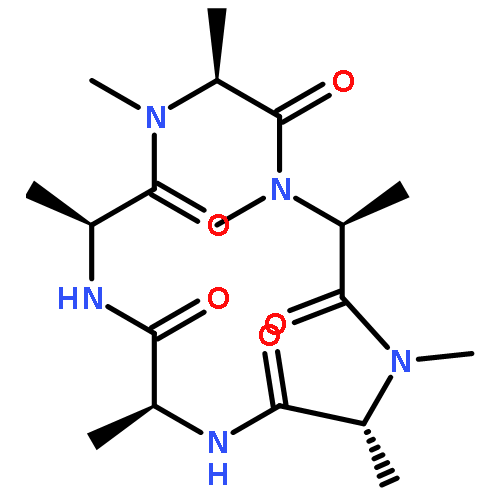 Cyclo(N-methyl-D-alanyl-L-alanyl-L-alanyl-N-methyl-L-alanyl-N-methyl-L-al
anyl)