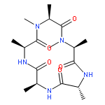 Cyclo(D-alanyl-L-alanyl-L-alanyl-N-methyl-L-alanyl-N-methyl-L-alanyl)