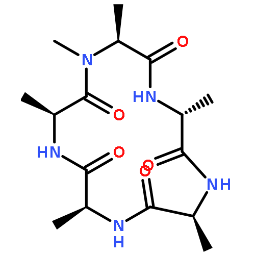 Cyclo(D-alanyl-L-alanyl-L-alanyl-L-alanyl-N-methyl-L-alanyl)