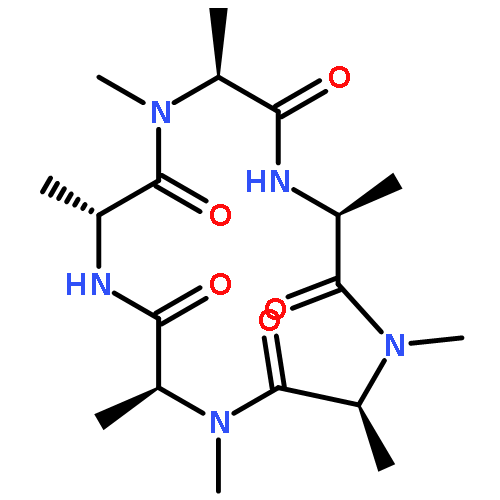 Cyclo(D-alanyl-N-methyl-L-alanyl-L-alanyl-N-methyl-L-alanyl-N-methyl-L-al
anyl)