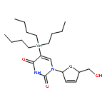 Uridine, 2',3'-didehydro-2',3'-dideoxy-5-(tributylstannyl)-