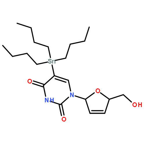 Uridine, 2',3'-didehydro-2',3'-dideoxy-5-(tributylstannyl)-