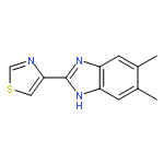 1H-Benzimidazole, 5,6-dimethyl-2-(4-thiazolyl)-