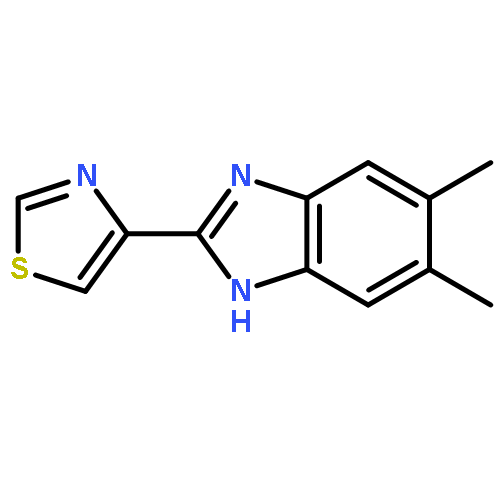 1H-Benzimidazole, 5,6-dimethyl-2-(4-thiazolyl)-