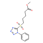 Pentanoic acid, 5-[(1-phenyl-1H-tetrazol-5-yl)sulfonyl]-, methyl ester