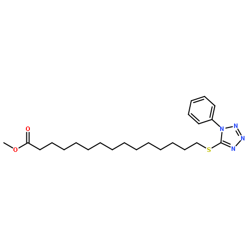 Pentadecanoic acid, 15-[(1-phenyl-1H-tetrazol-5-yl)thio]-, methyl ester