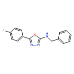 1,3,4-Oxadiazol-2-amine, 5-(4-fluorophenyl)-N-(phenylmethyl)-