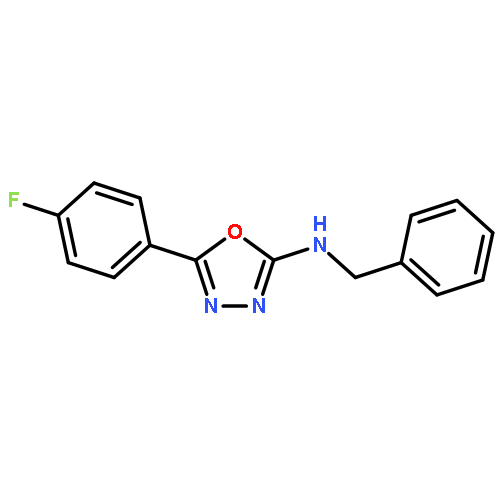 1,3,4-Oxadiazol-2-amine, 5-(4-fluorophenyl)-N-(phenylmethyl)-