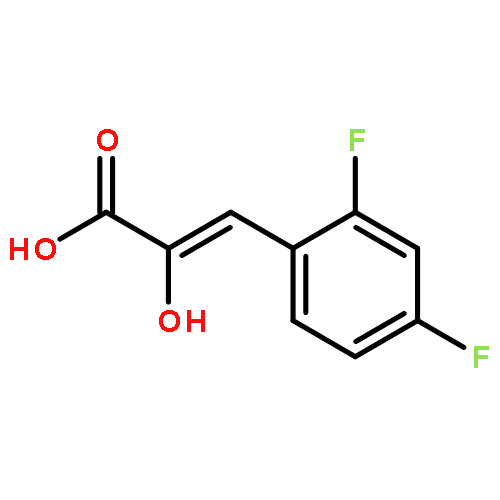 2-Propenoic acid, 3-(2,4-difluorophenyl)-2-hydroxy-, (2Z)-