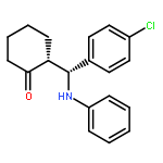 Cyclohexanone, 2-[(R)-(4-chlorophenyl)(phenylamino)methyl]-, (2R)-rel-