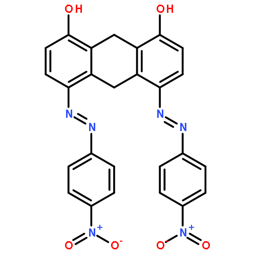 1,8-Anthracenediol, 9,10-dihydro-4,5-bis[2-(4-nitrophenyl)diazenyl]-