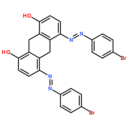 1,8-Anthracenediol, 4,5-bis[2-(4-bromophenyl)diazenyl]-9,10-dihydro-